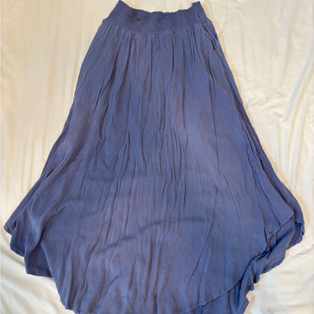 Love Tree High Low Blue Skirt